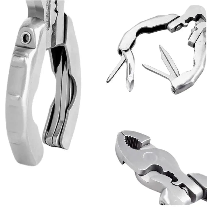9-in-1 Stainless Steel Multi-Function Pliers – Compact & Versatile