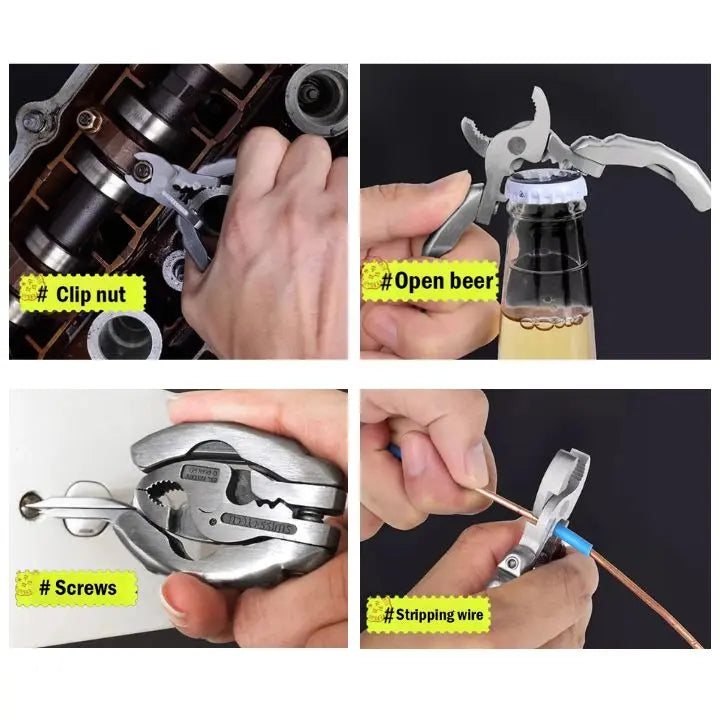 9-in-1 Stainless Steel Multi-Function Pliers – Compact & Versatile