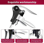 9-piece set: corkscrew set with corkscrew, foil cutter, thermometer, stopper and more