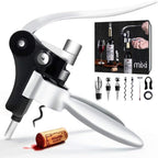 9-piece set: corkscrew set with corkscrew, foil cutter, thermometer, stopper and more