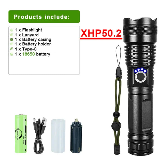 LumiBeam Flashlight - Powerful Rechargeable LED Flashlight