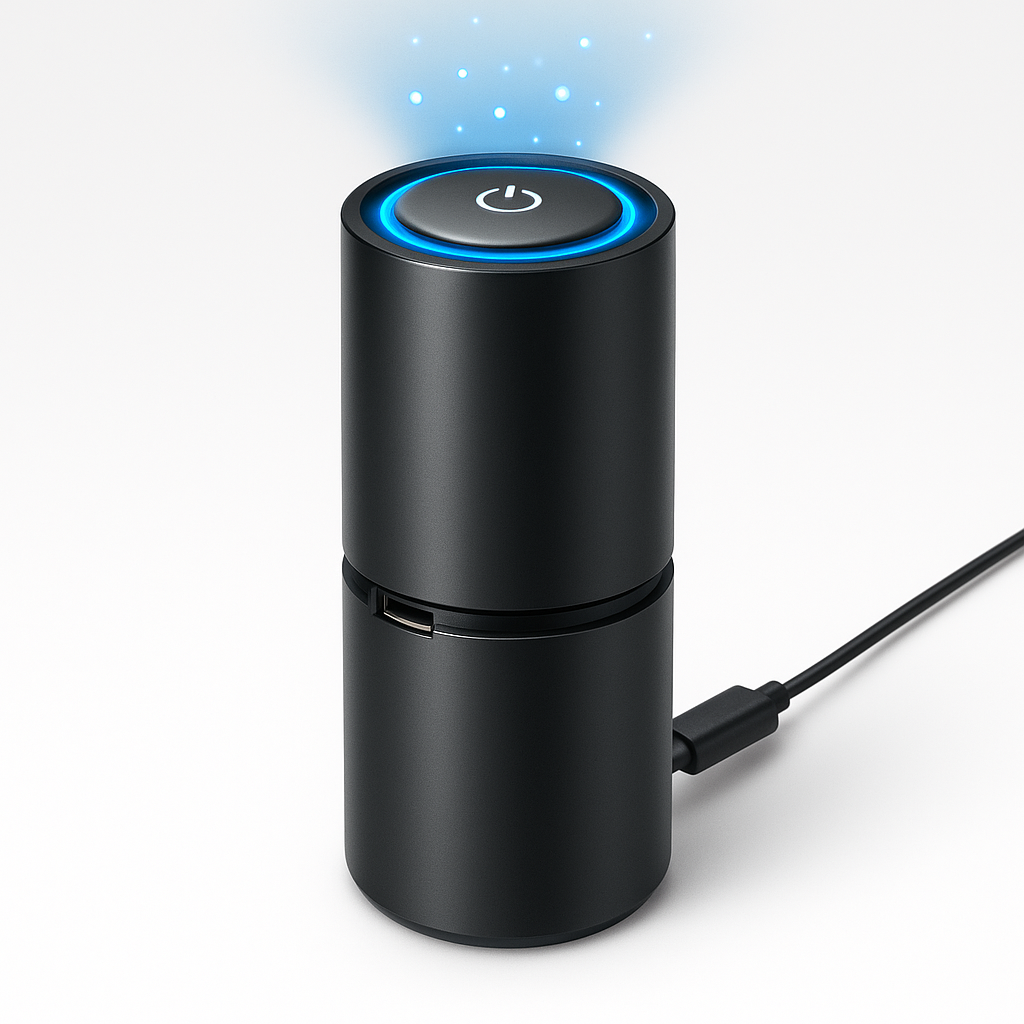 Air Purifier Metal Compact USB Ionizer