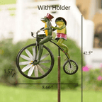 [ 49% OFF] Vintage Bicycle Metal Wind Spinner