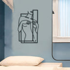LineaArt Metal Wall Decoration - Modern Minimalist Wall Art for Bedroom