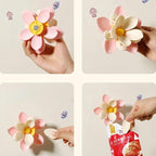 Flower-Shaped Magnetic Clip Refrigerator Magnet