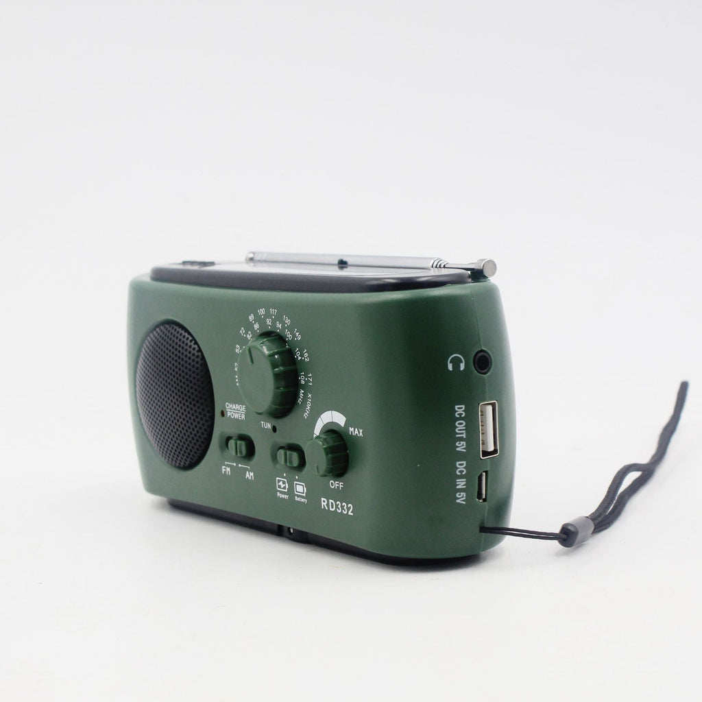 Portable Emergency Radio with AM/FM/NOAA, USB Charger, LED Flashlight, Waterproof for Camping and Outdoor Activities