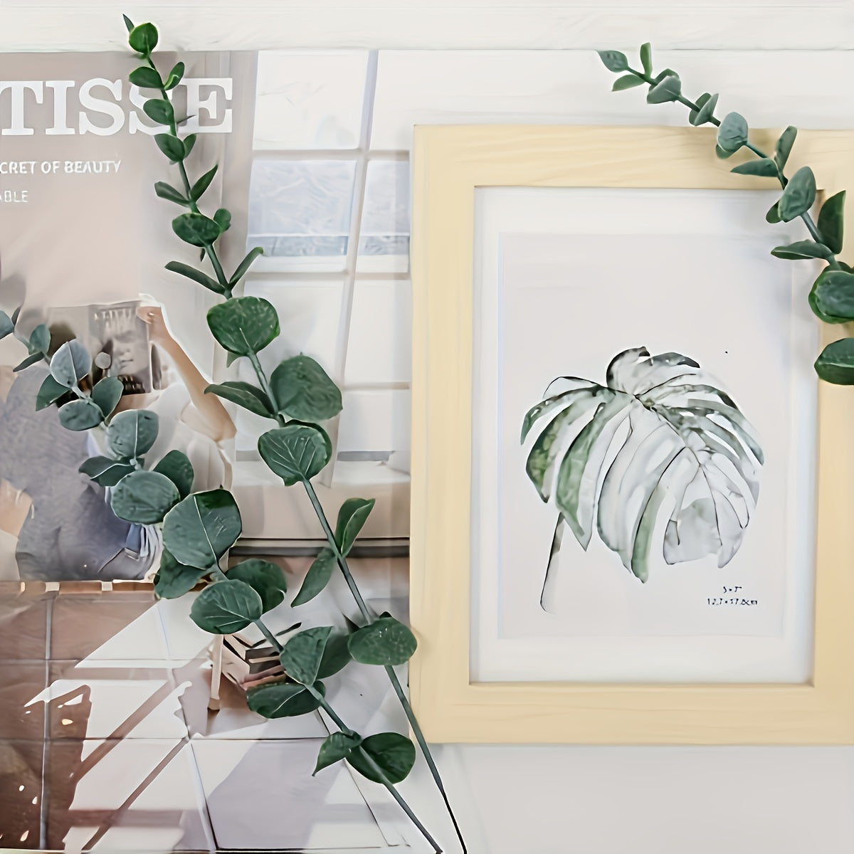 SpringEuca Artificial Eucalyptus – Decorative Centerpiece for Get Well or Hanukkah