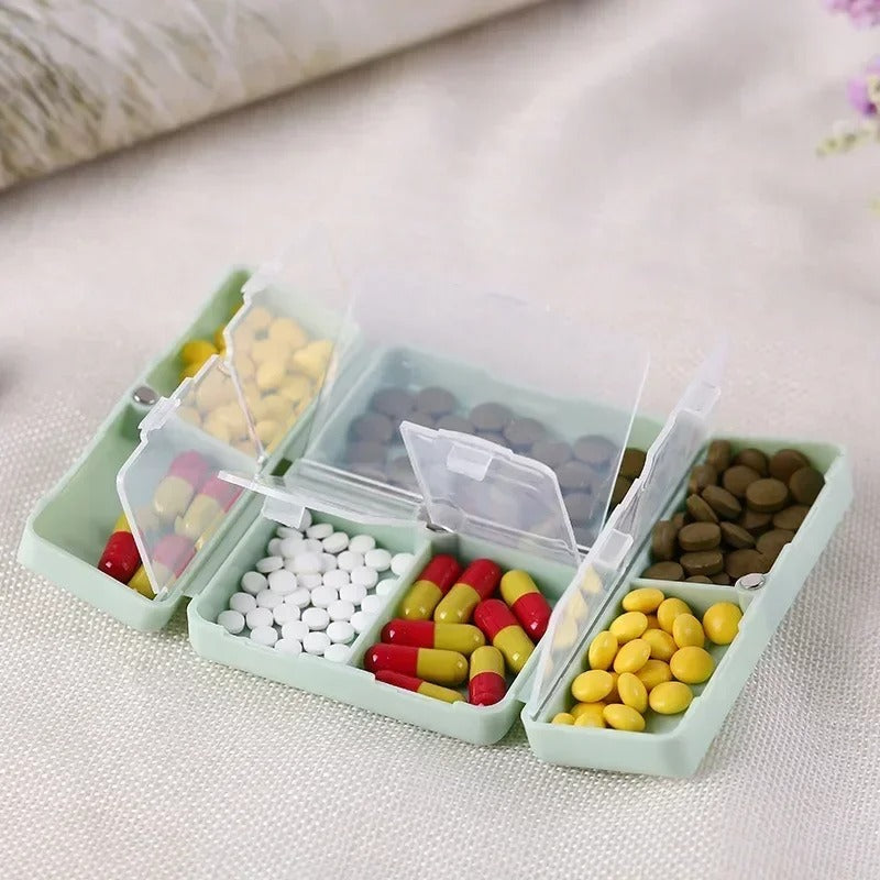 Compact Magnetic Pill Organizer | Portable, Safe Storage