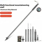 Tactical hiking pole with multi-tool function for outdoor & emergencies