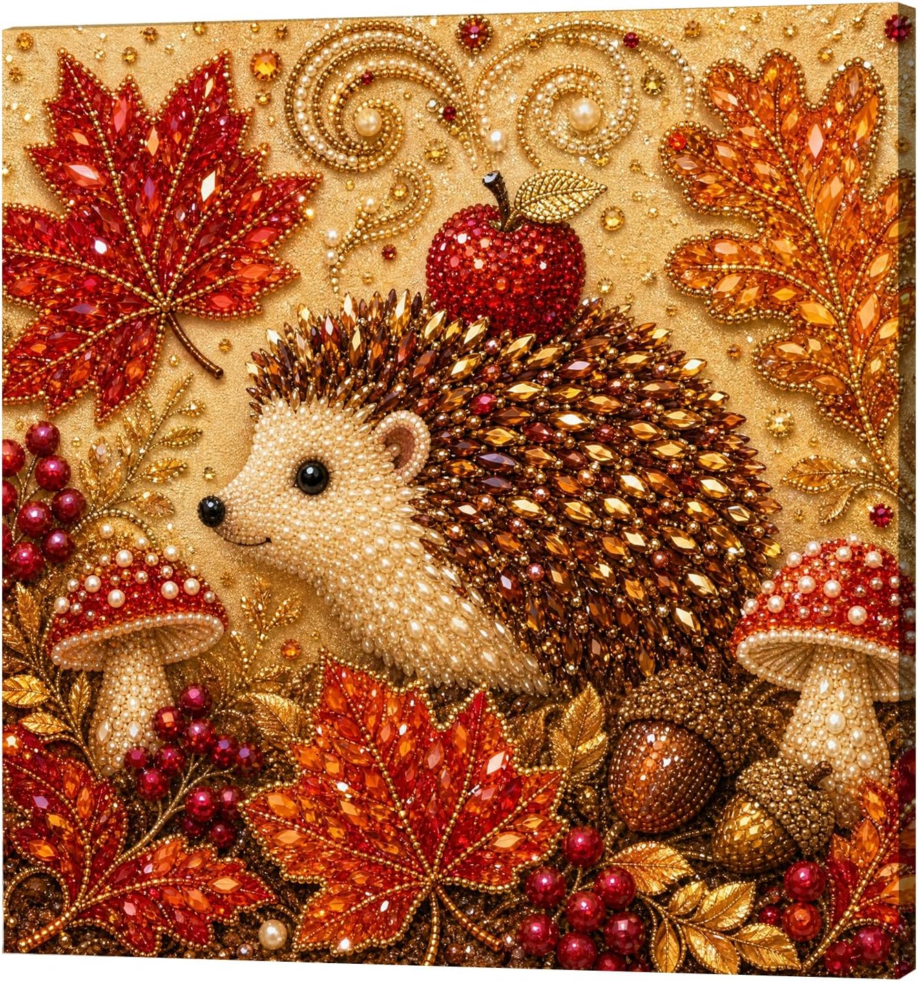 Thanksgiving Decor Pumpkin Owl Pearl Art Kit for Adults