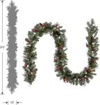 Christmas Garland with Lights - FrostGlow