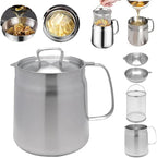 2-in-1 Stainless Steel Multifunctional Oil Strainer Pot