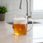 Double-Wall Chesty Shape Glass Funny Mug