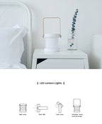 Lantern lamp night light creative foldable portable LED table lamp