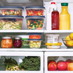 Stackable storage boxes for freshness, organization & space-saving kitchen