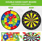 Large double-sided dartboard for kids – Play, learn and relax
