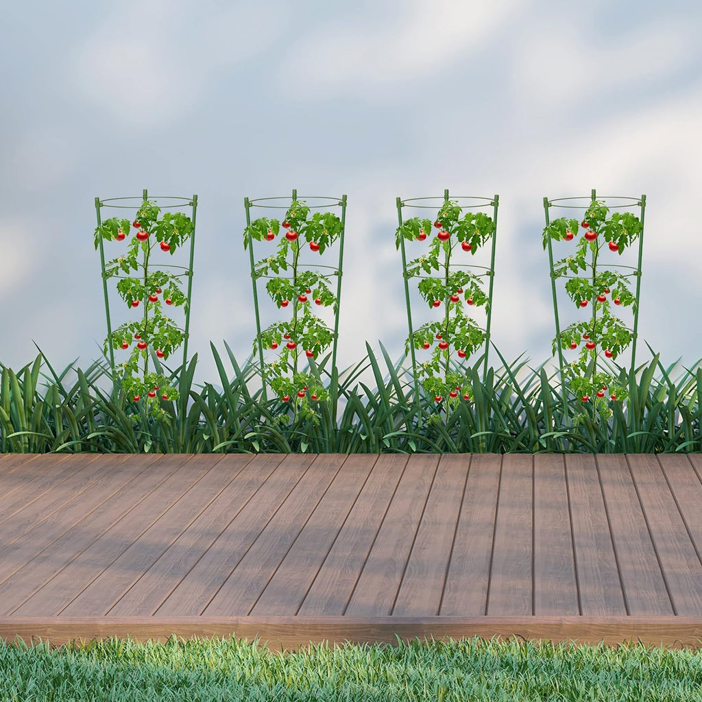 Climbing frame for plants – Sturdy support ring frame for climbing plants