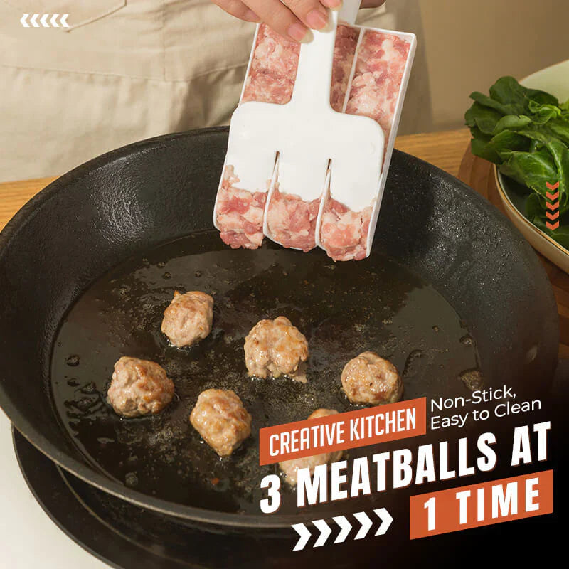 ‍Creative kitchen triple meatball machine