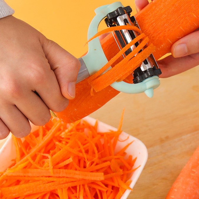 Stainless Steel 3-in-1 Multifunction Peeler Knife