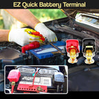 2 quick-release rod clamps for car rods