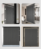 MagnaFold Foldable Shower Curtain with Magnets