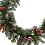 Christmas Garland with Lights - FrostGlow