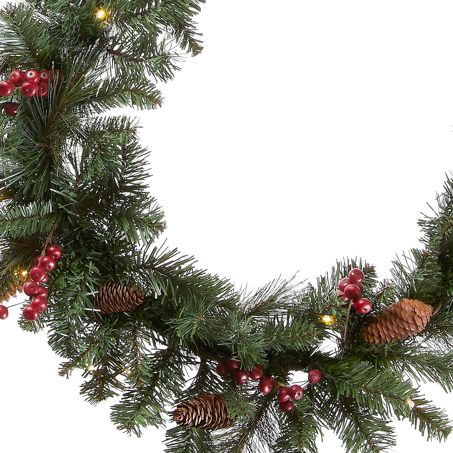 Christmas Garland with Lights - FrostGlow