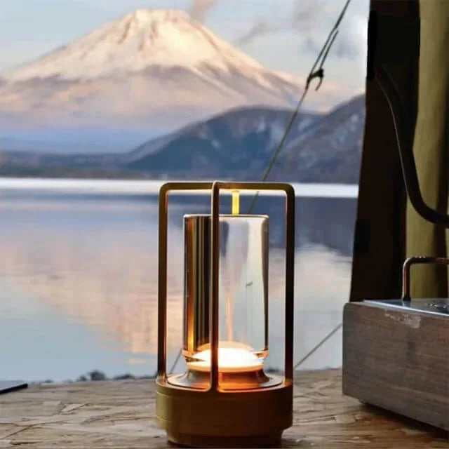 Klara Crystal Table Lamp with Touch Panel and USB Connection
