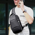 Anti-Theft Crossbody Bag | Landy Carry Without Worry | Waterproof Oxford | USB Charging Port | Unisex Travel Pack