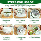 VeggieSlice Pro — Make salad making safe, quick, and effortless child's play! (2 pieces)