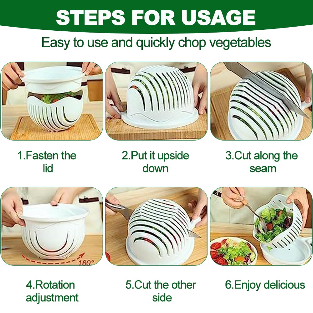 VeggieSlice Pro — Make salad making safe, quick, and effortless child's play! (2 pieces)