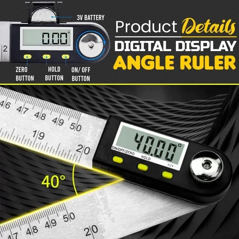 Digital Angle Finder and Ruler Combination Tool