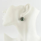 Black Pearl Earrings Available in White Champagne Grey Gold and Black Pearl Dangle Earrings