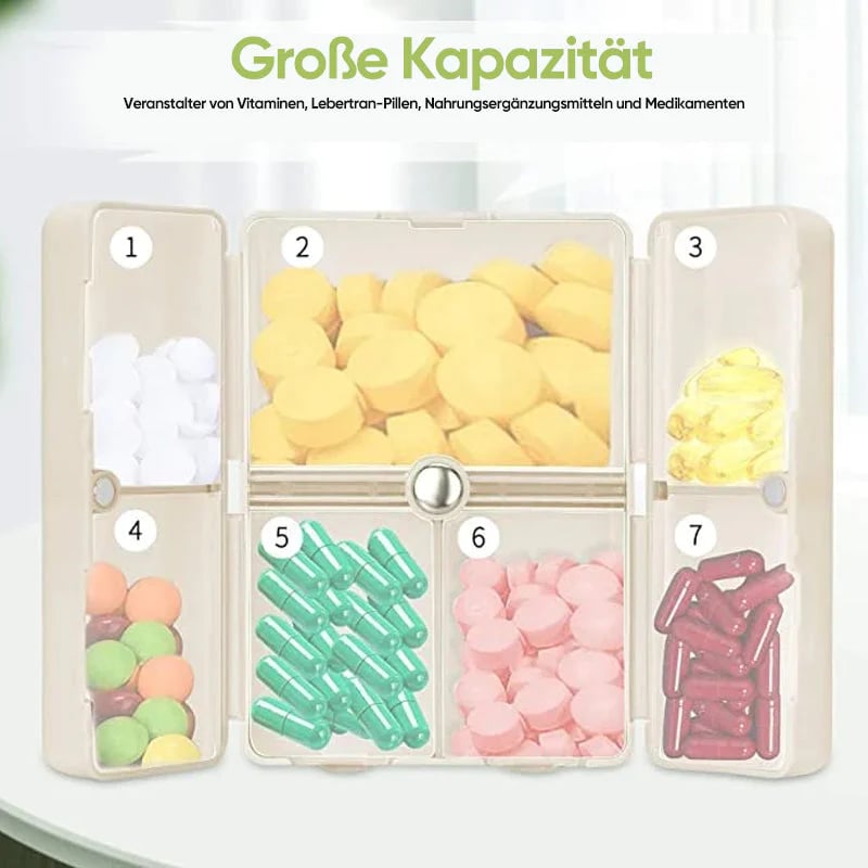 Compact Magnetic Pill Organizer | Portable, Safe Storage