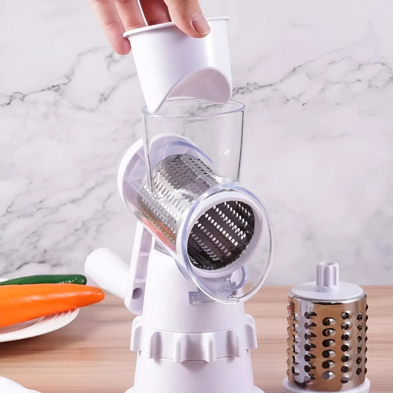VeggieMaster Slicer - Manual Vegetable Slicer with 3 Blades