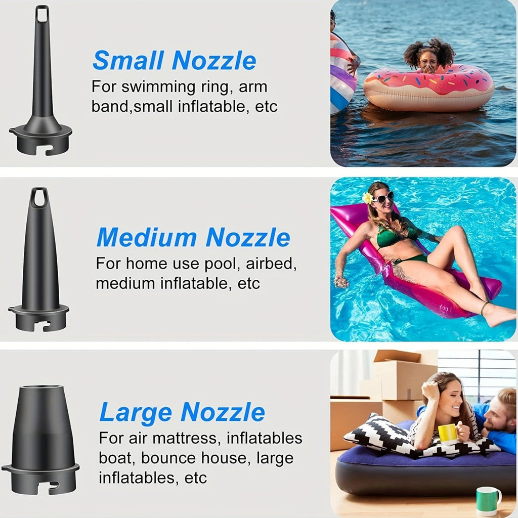 Electric Air Pump AirTrek Mini | USB Rechargeable & Cordless | Compact & Sturdy | For Air Mattresses & Outdoor