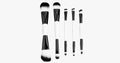 Dual wearable brush set