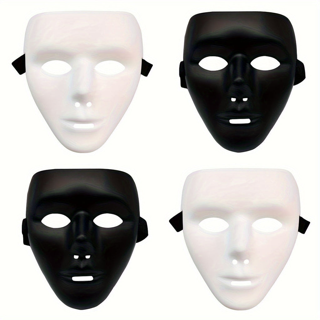 Men's Full Face Plastic Halloween Mask | Anonymous Cosplay