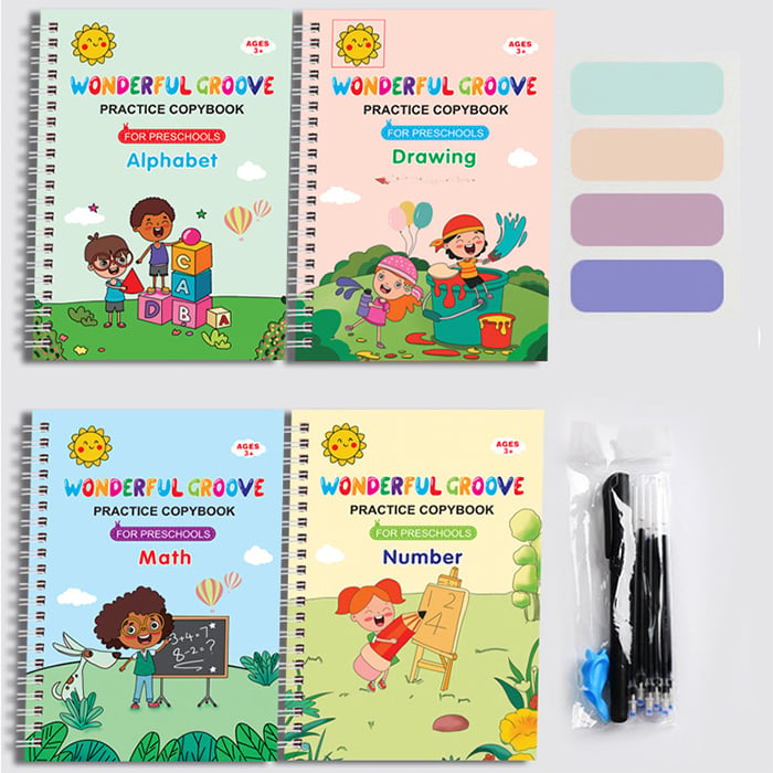 Children'S Numbers Letters Practice Magic Copybook