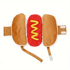 Funny Plush Dog Halloween Costume | Hot Dog Design