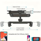 Adjustable Tablet Holder for Car Headrest - Suitable for 5 to 14 Inch Devices, Safe and Versatile Tablet Stand for Traveling