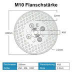 Galvanized diamond blade for cutting stone edges