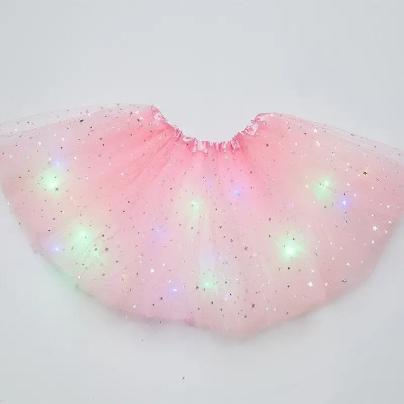 Bright LED Tulle Skirt for Kids – Colorful, Magical Light Effect