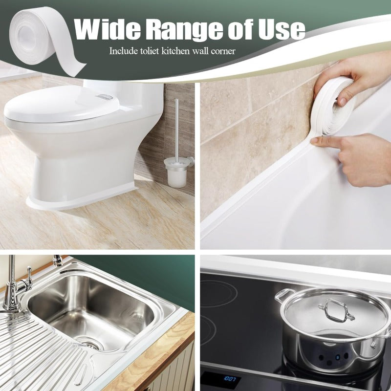 Flexible PVC Seal Tape for Waterproof Kitchen and Bathroom Gaps