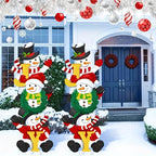 SnowyPath - Festive snowman garden decorations