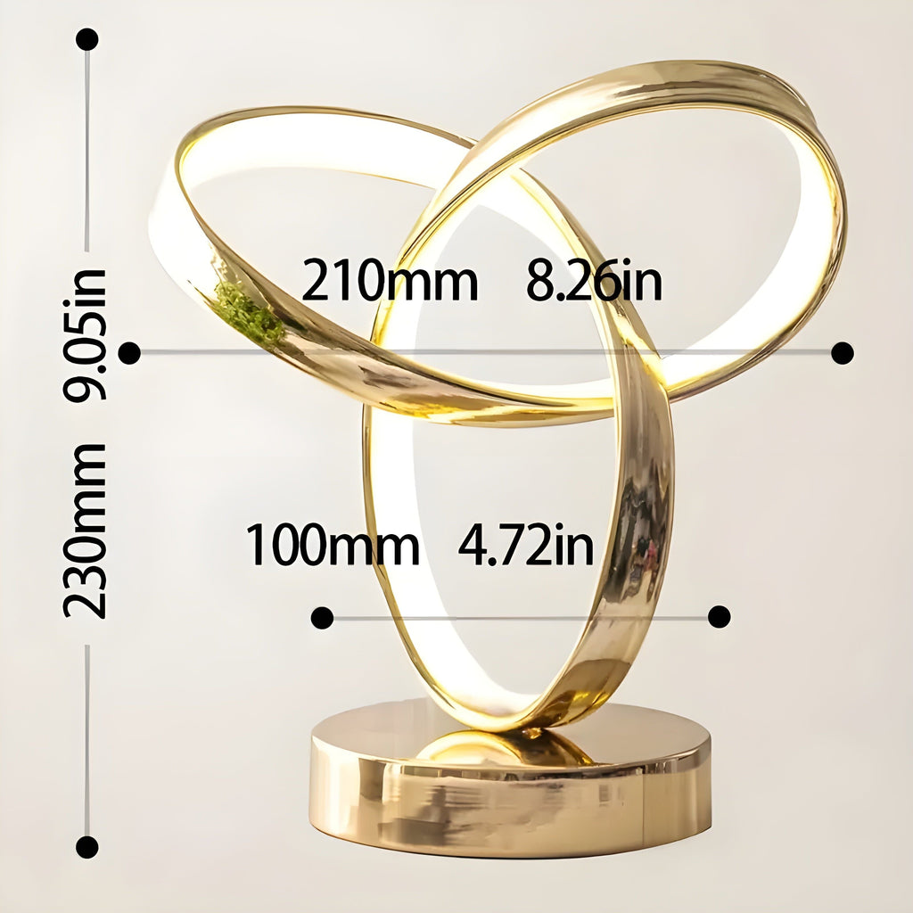 Lamp - Luxury Golden Möbius Ring Desk Reading Lamp