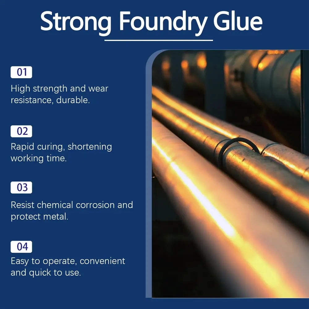 Metal casting repair epoxy resin — Durable, heat-resistant adhesive