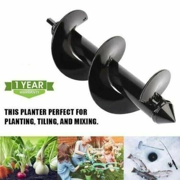 Spiral Garden Drill — High-Load Spiral Auger for Deep Planting