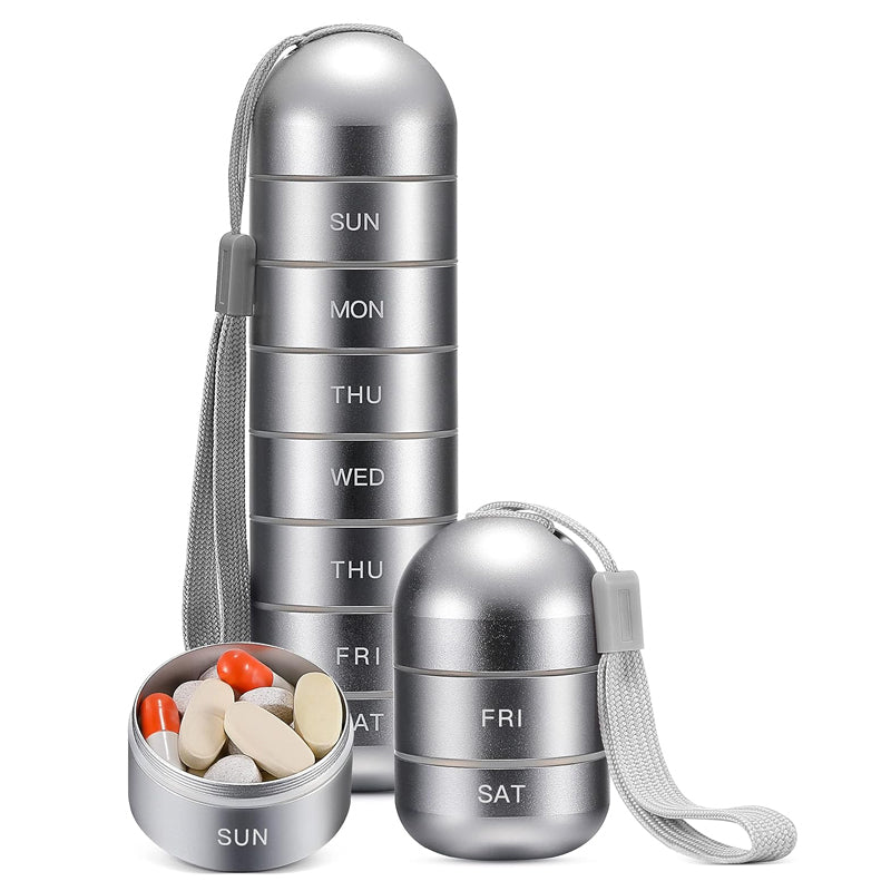7 Days Portable Pill Organizer for Travel