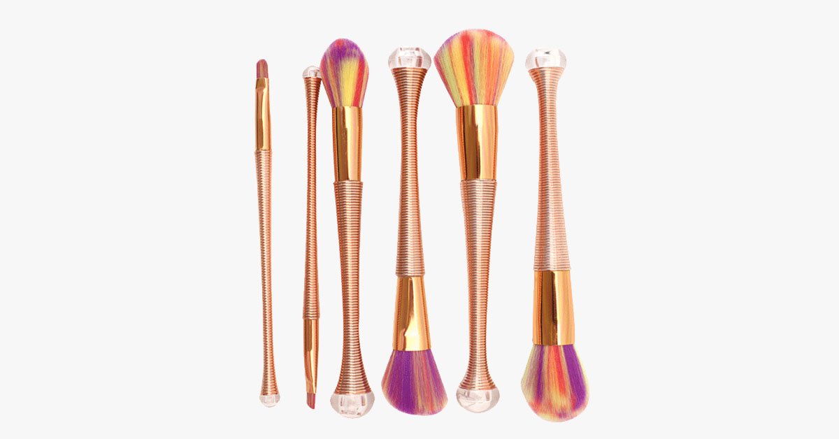 Rose Gold Bead Brush Set